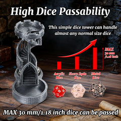 AUSPDICE DND dice tower retro color detail highlights artisan finish