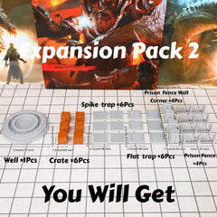 AUSPDICE dungeon walls 40pcs cask pile adds scavenged loot ambiance to battles