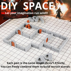 AUSPDICE Dungeon Windows add authentic light details to immersive dungeon scenes.