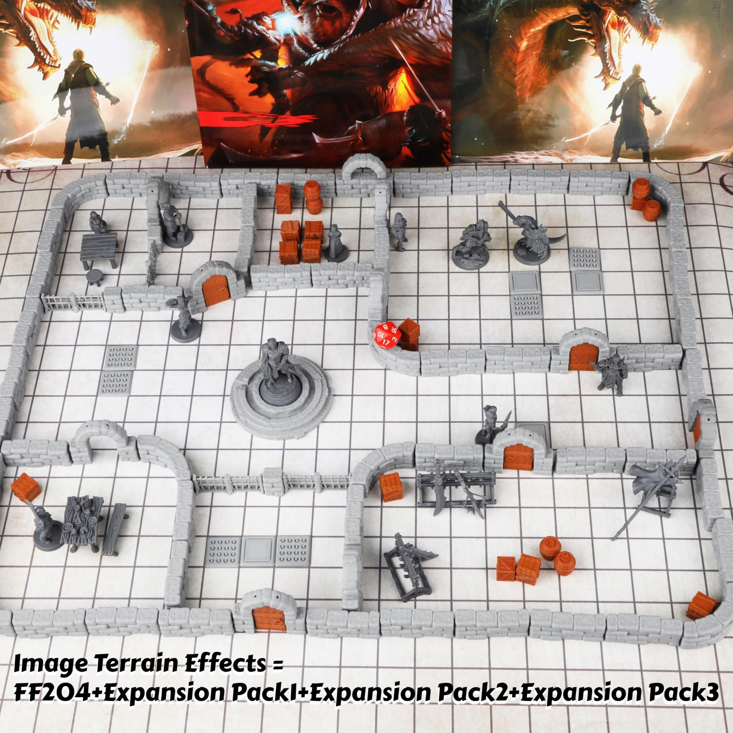 AUSPDICE Dungeon Windows add realistic light breaks for atmospheric tabletop scenes.