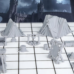 Auspdice high-detail 3D printed miniatures with durability for frequent play.