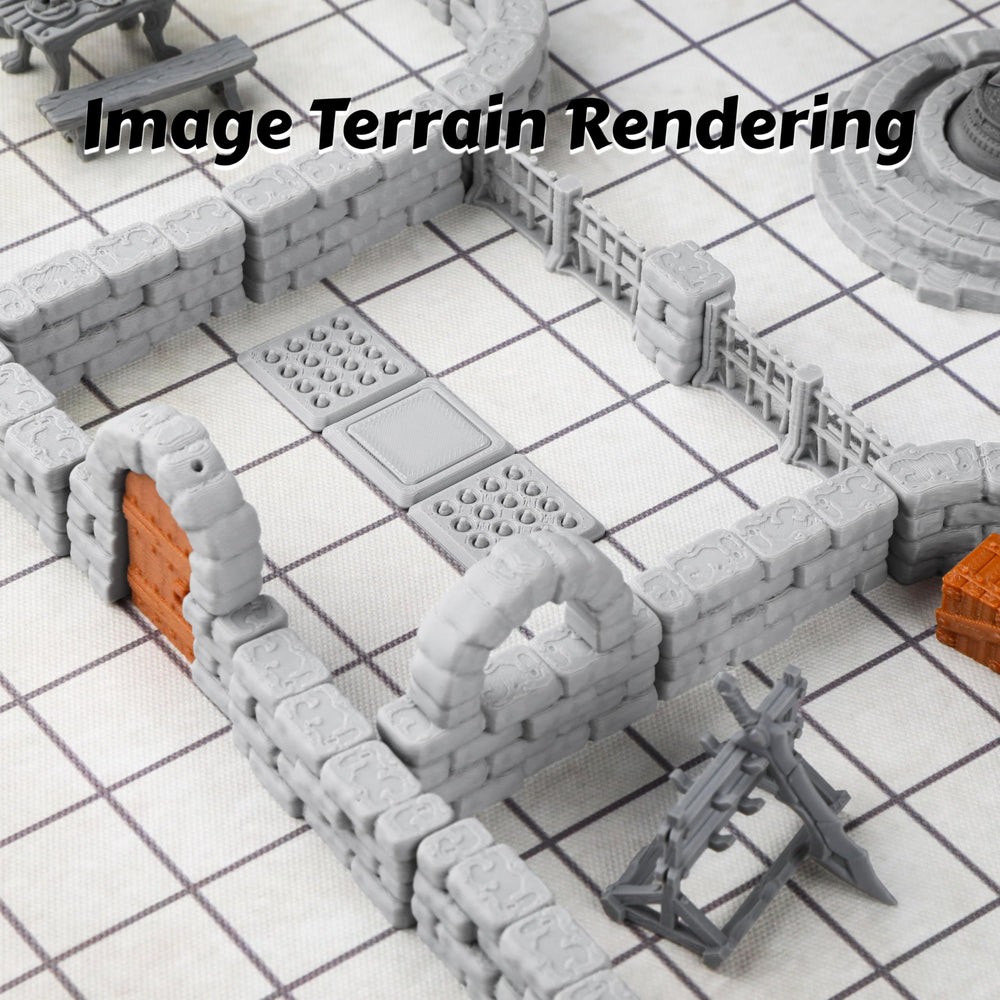 AUSPDICE Tabletop Dungeon Tiles help build cohesive scenes quickly.