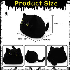 Auspicious Beginning black cat plush nose beard detail