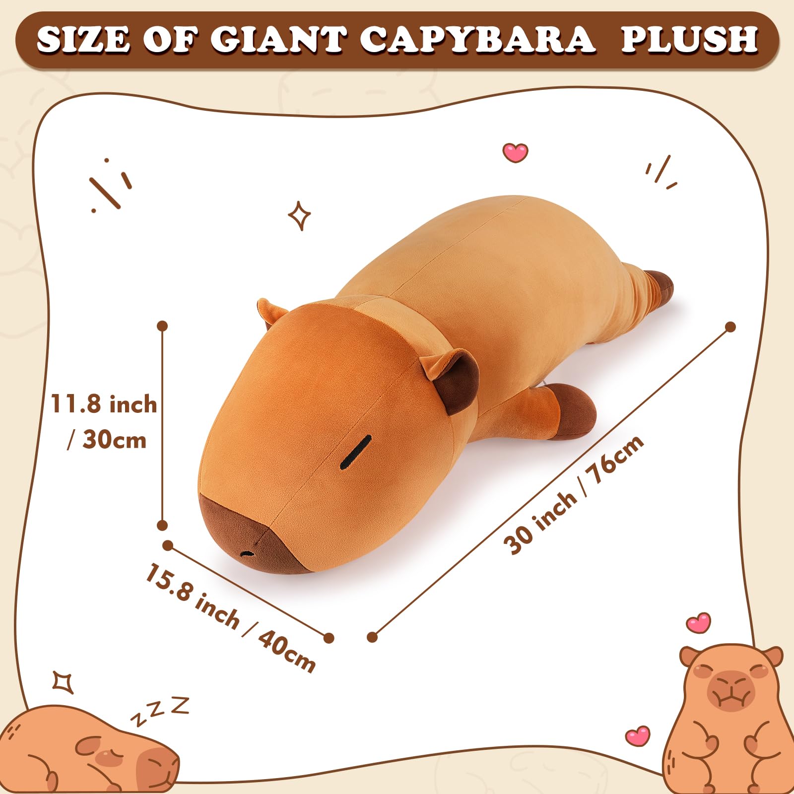 Auspicious Beginning Capybara plush fabric close-up, ultra-soft and durable