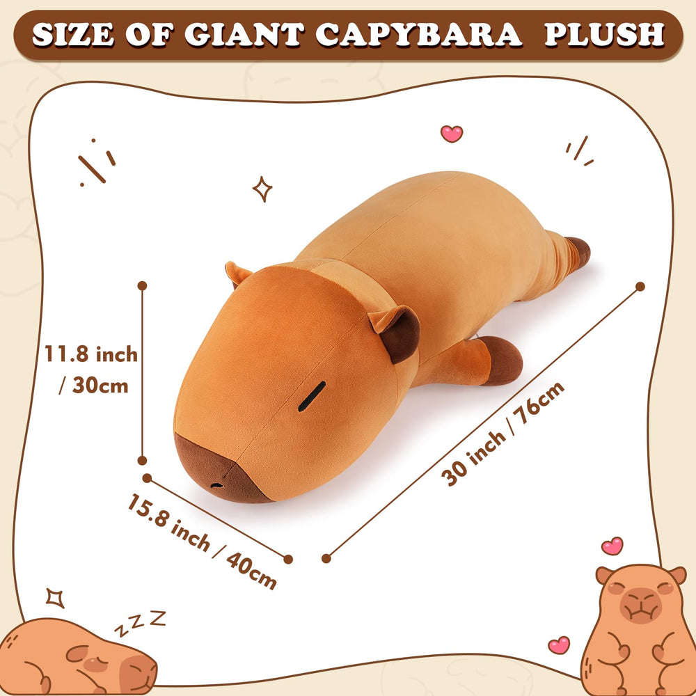 Auspicious Beginning Capybara plush fabric close-up, ultra-soft and durable