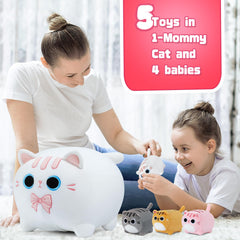 Auspicious Beginning kitten plush baby pose two, soft textures invite gentle hugs.