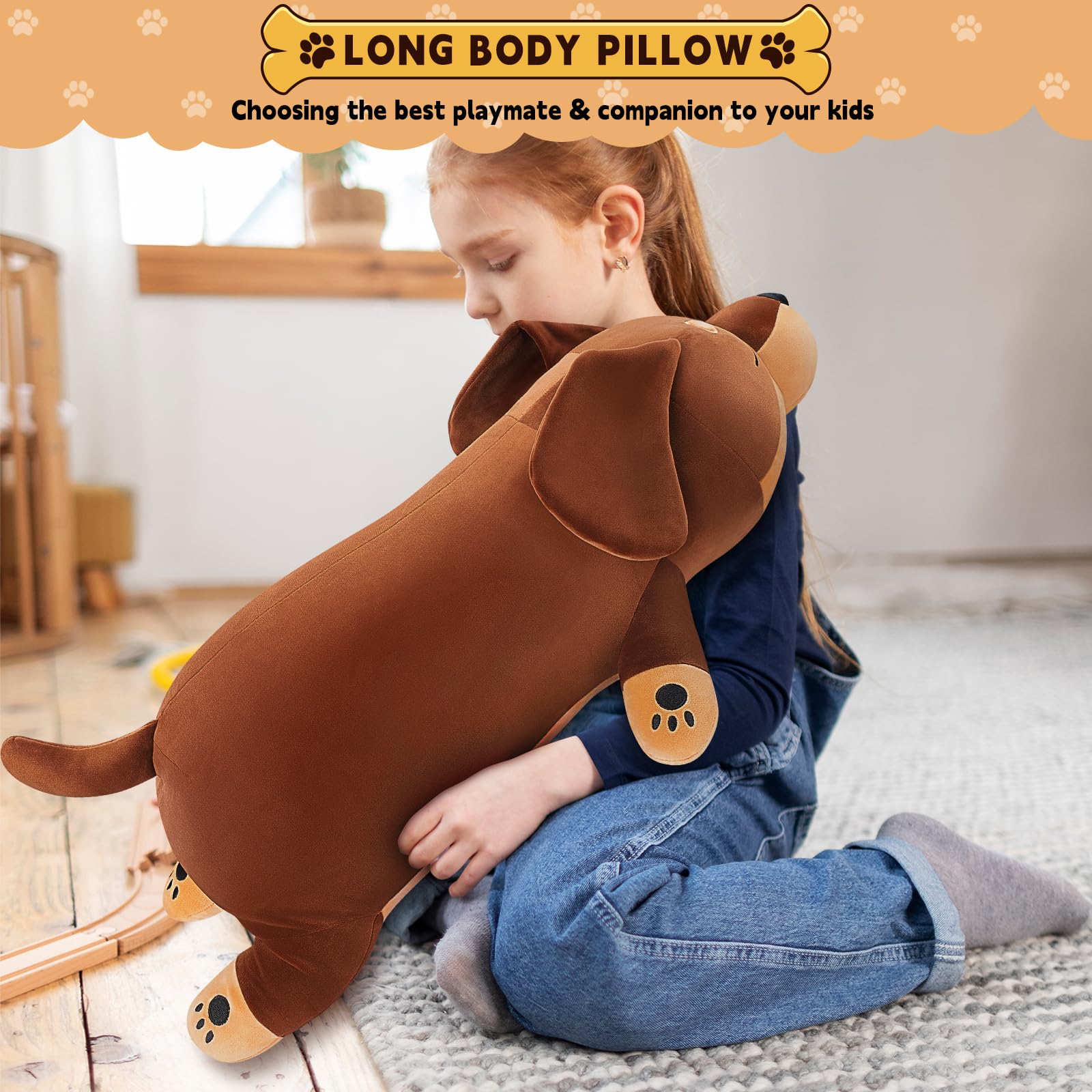 Auspicious Beginning cuddle dog plush makes a perfect kids gift.