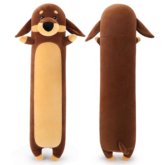 Auspicious Beginning dachshund plush full body view ideal for long hugs.