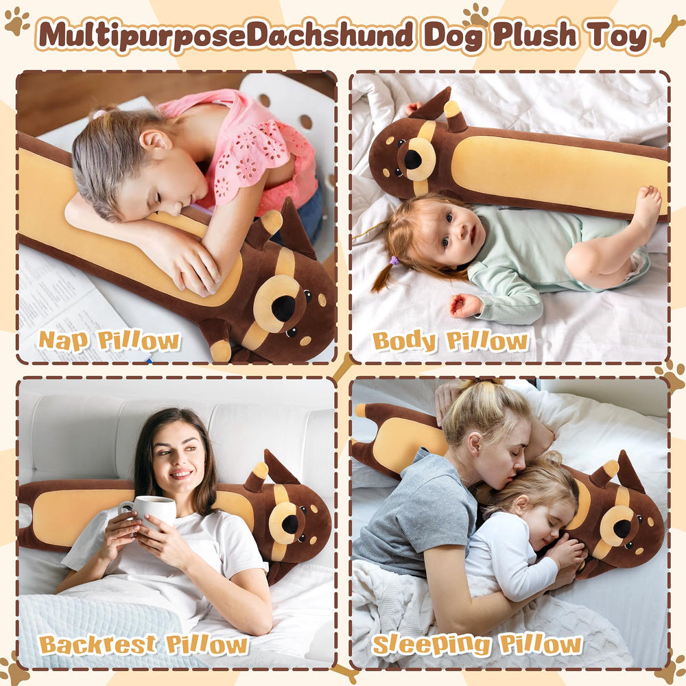 Auspicious Beginning dachshund plush gift packaging ready for gifting occasions.