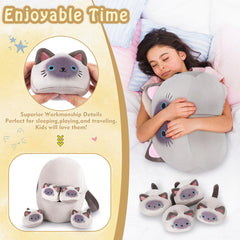 Auspicious Beginning gift-ready cat plush for kids and friends