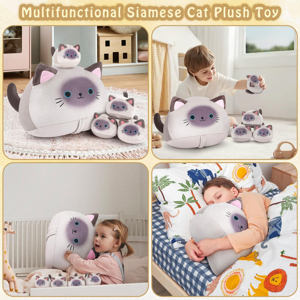 Auspicious Beginning safety-certified cat plush ensures safe play