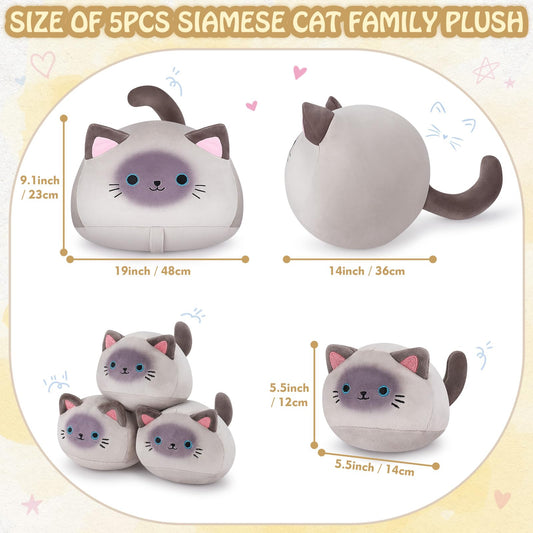 Auspicious Beginning four baby kittens plush for playful nesting