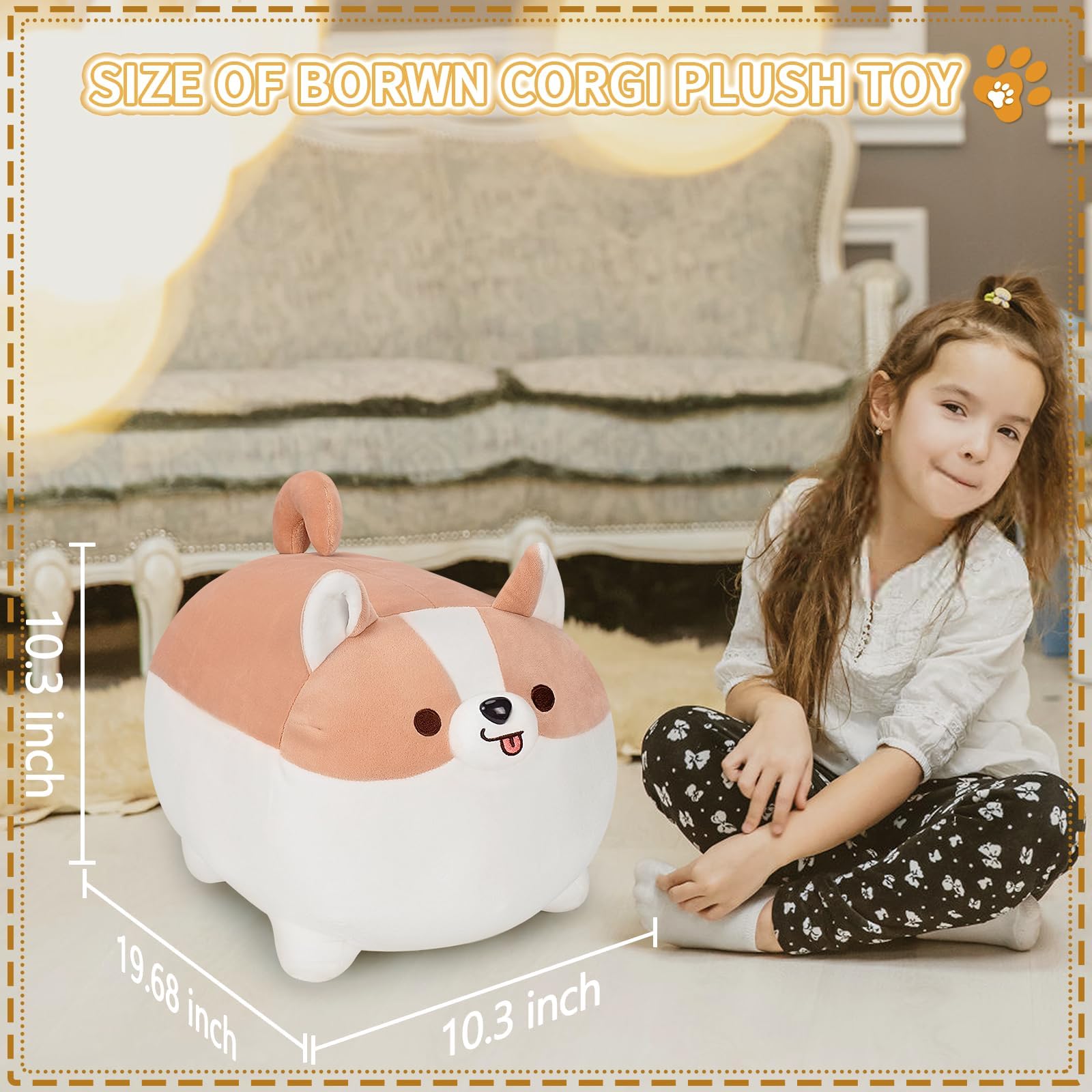 Auspicious Beginning soft Shiba Inu pillow for soothing support and gentle snuggles