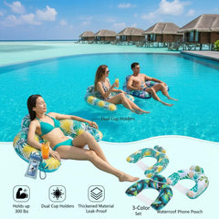 Auspicious Rain heavy-duty PVC float resists punctures for worry-free use.
