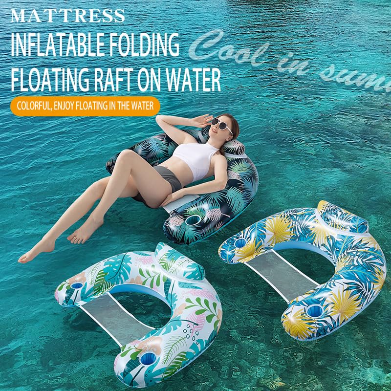 Auspicious Rain foldable floats fit into bags for travel and beach days.