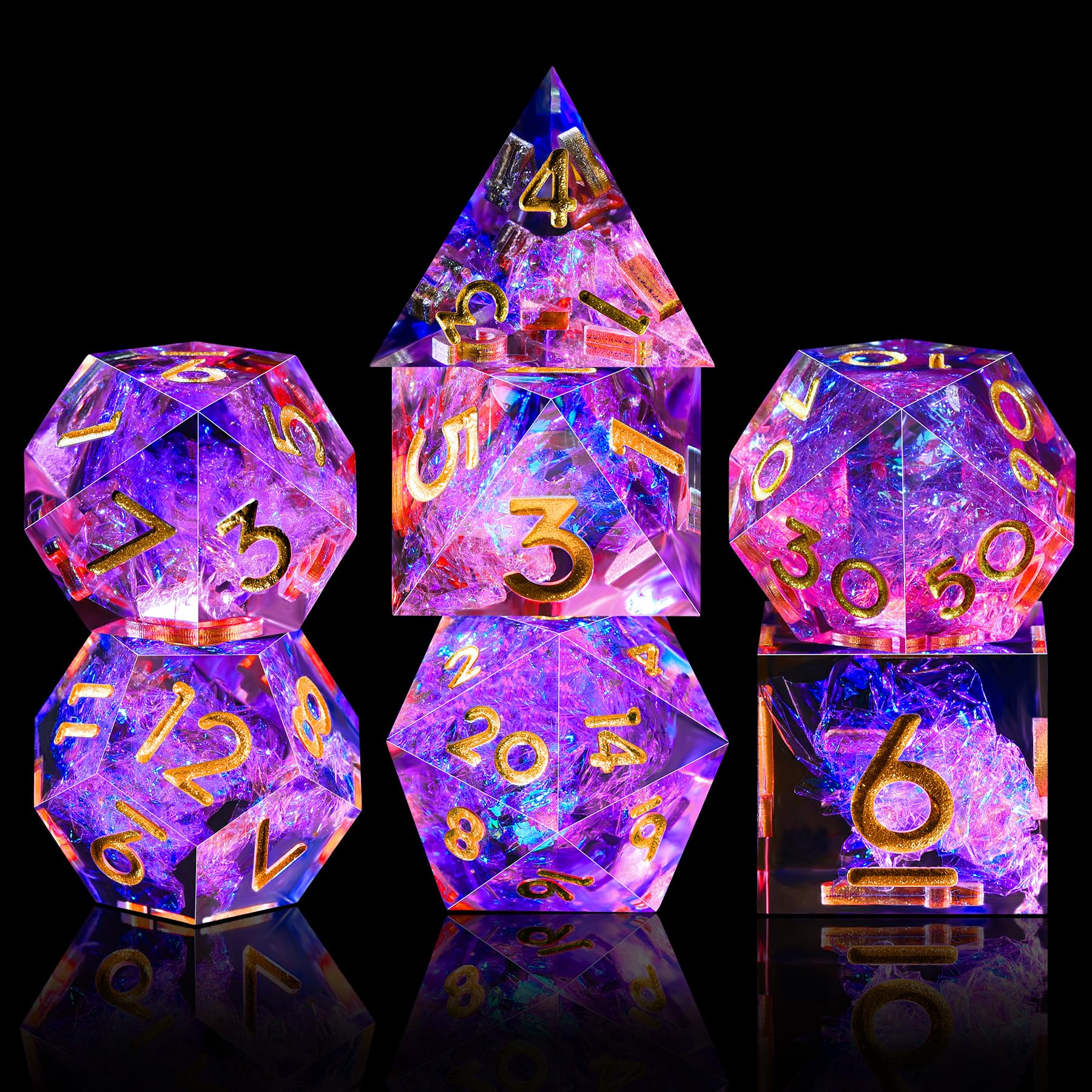 AUSTOR 7-Die set features large numerals for easy reading.