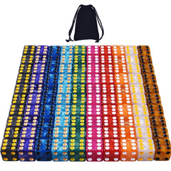 AUSTOR 100-piece dice set with 6-sided square-corner dice for versatile gaming