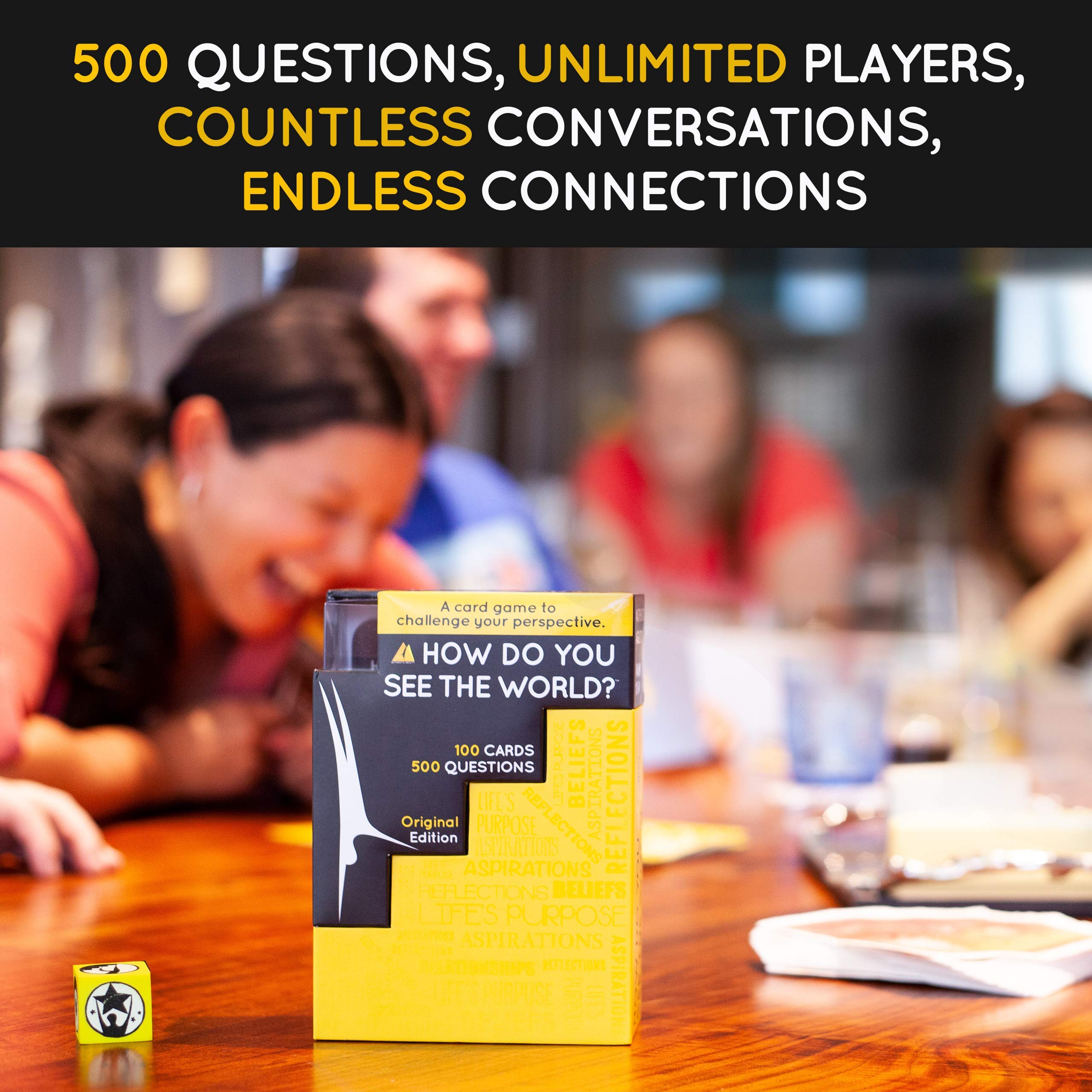 Inside view of Authentic Agility 100-card deck with open-ended discussion prompts.