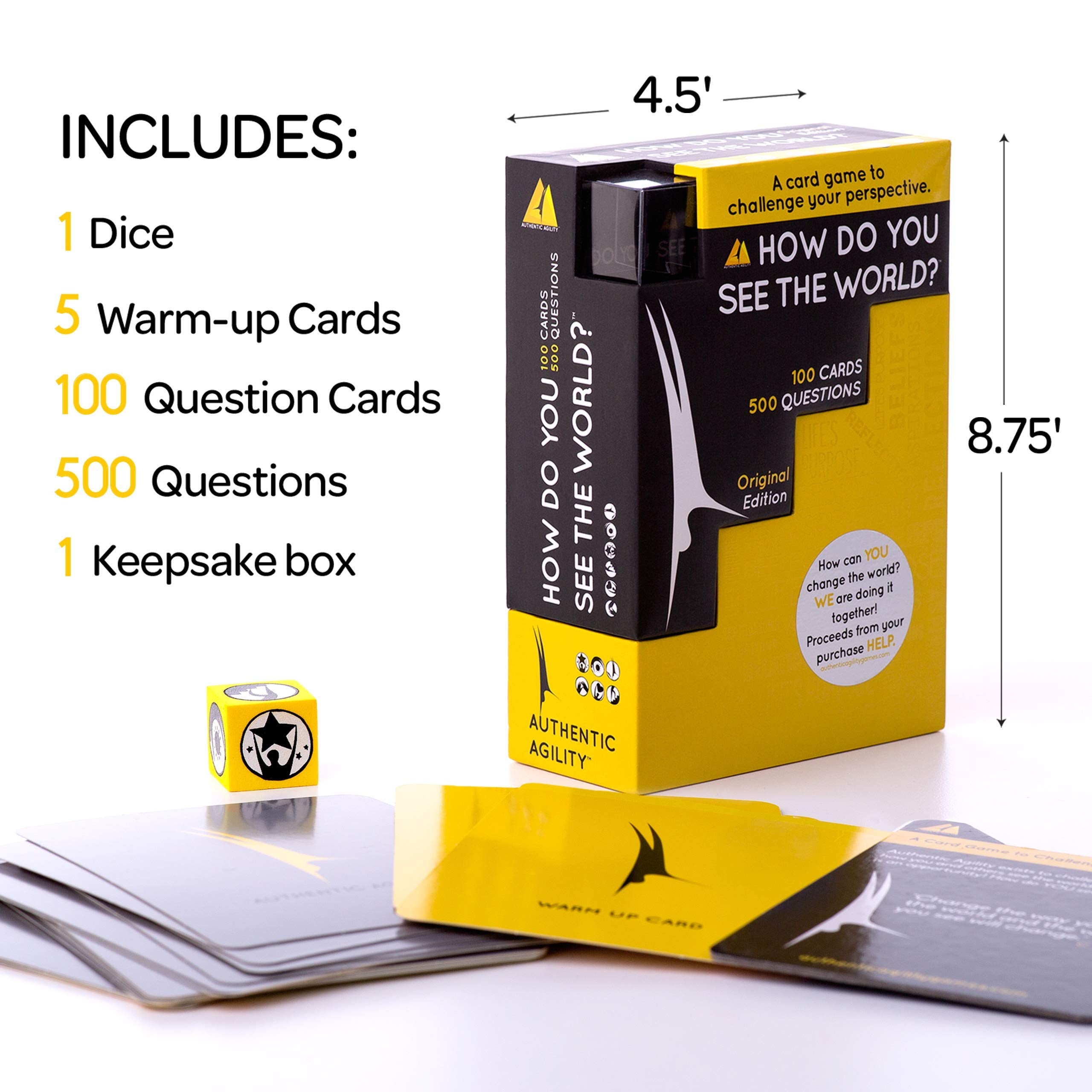 Closeup of Authentic Agility card design with clear prompts for easy use.