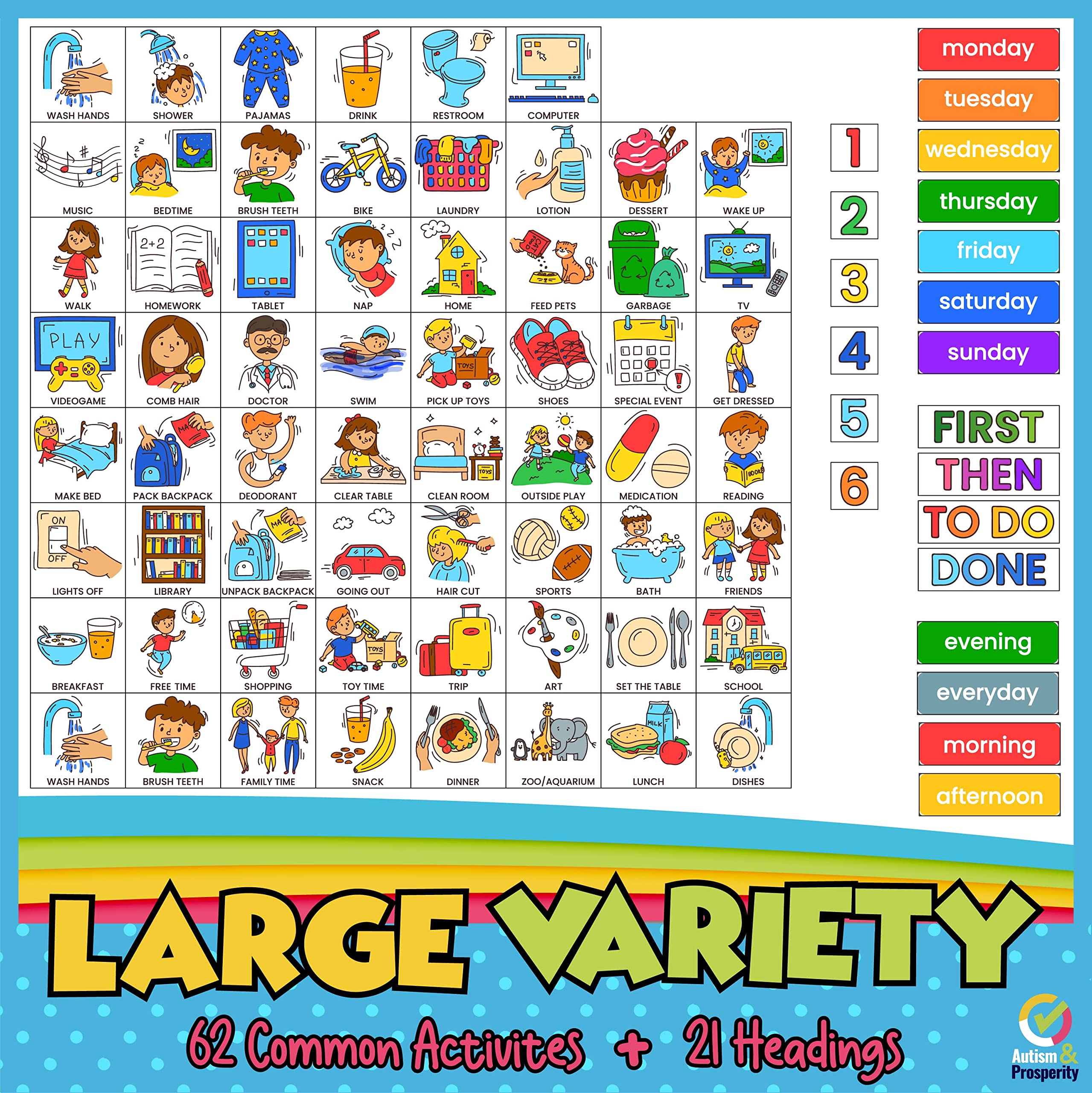 Autism & Prosperity home use visuals simplify morning and bedtime routines