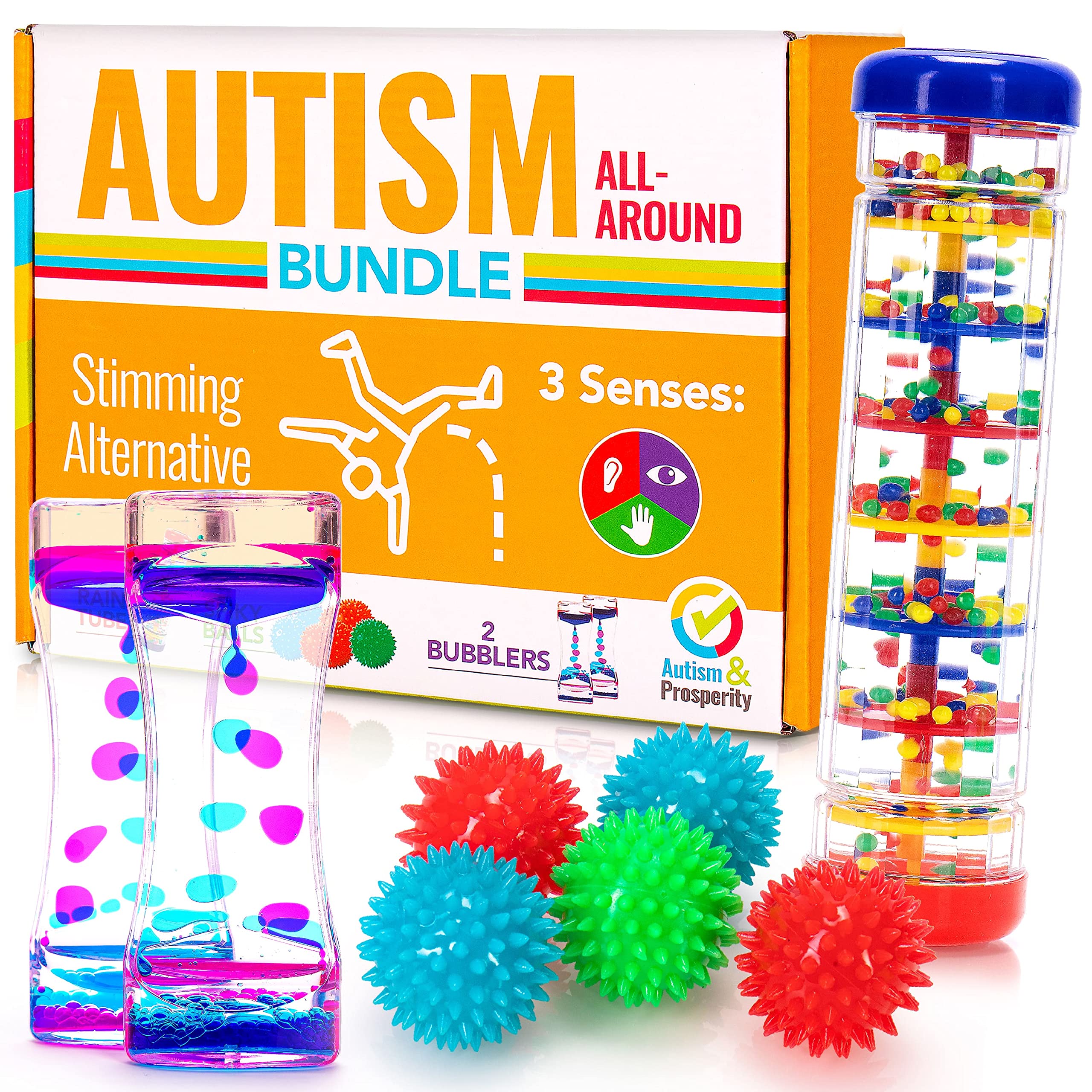 Autism & Prosperity rainmaker toy providing calming auditory stimulation for kids.