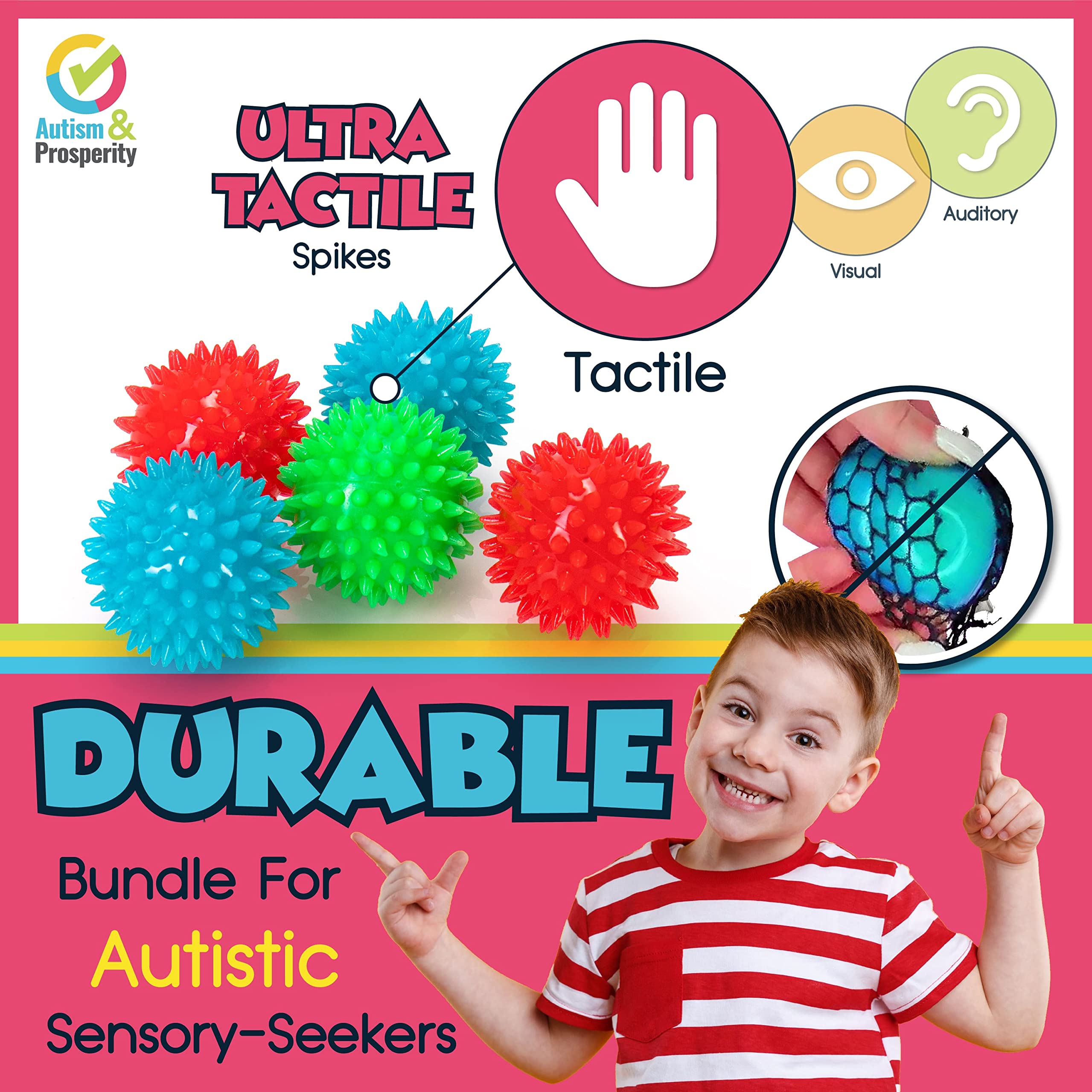 Autism & Prosperity sensory toy bundle combines multiple stimuli for versatile play.