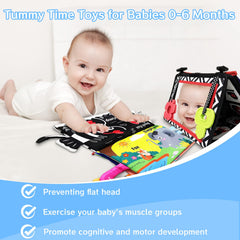 Autumety foldable mirror attachment for flexible tummy time setup