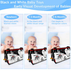 Autumety high-contrast mirror captures newborn attention during play