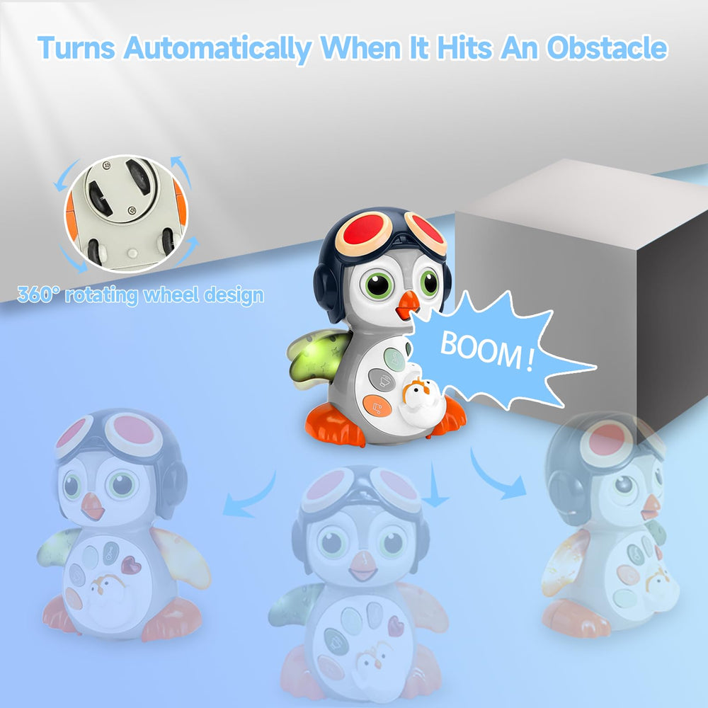 Autumety penguin toy is a charming, safe gift option.