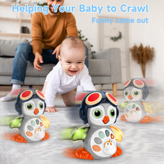 Autumety penguin toy offers two modes for versatile play.