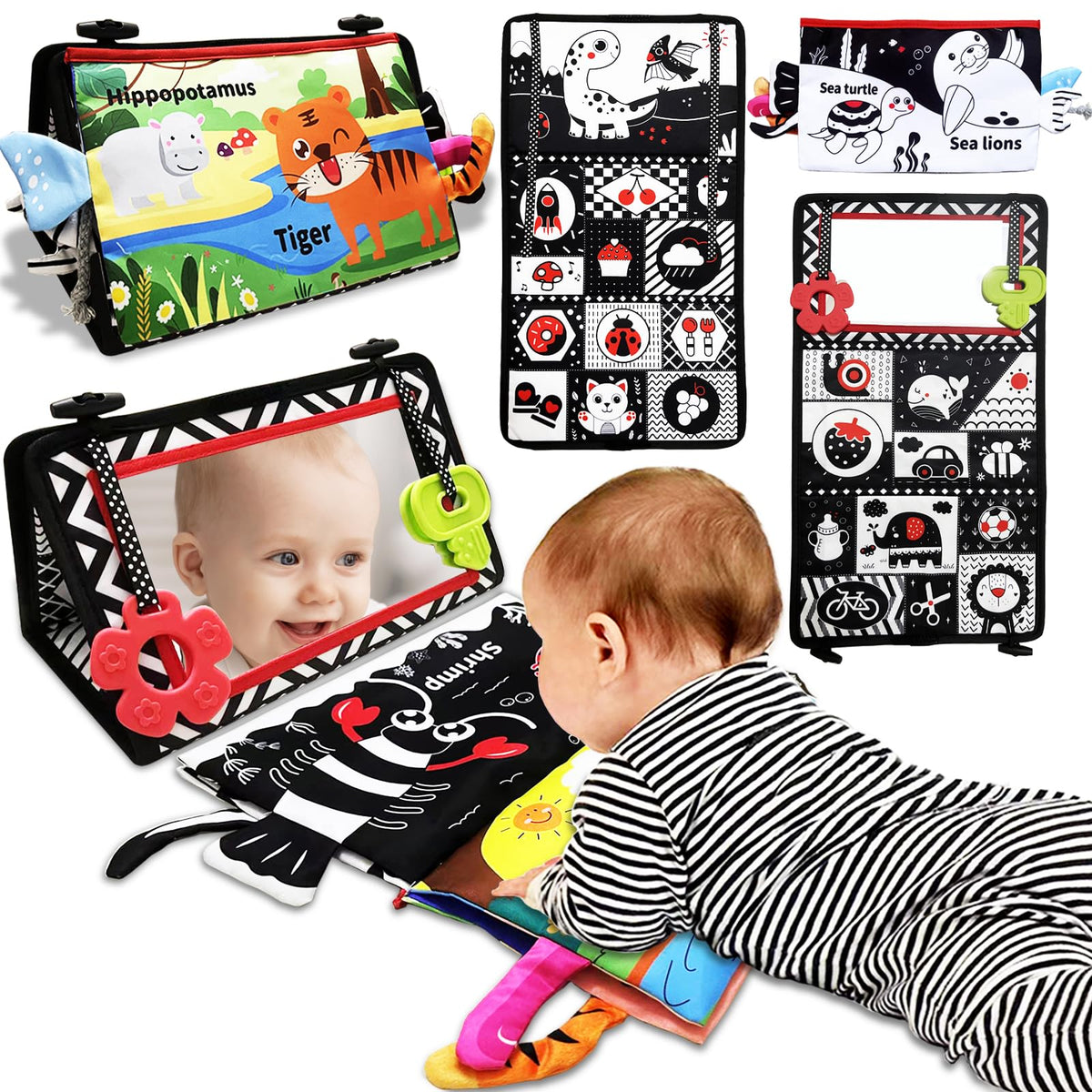 Autumety tummy time mirror for baby exploration and visual focus