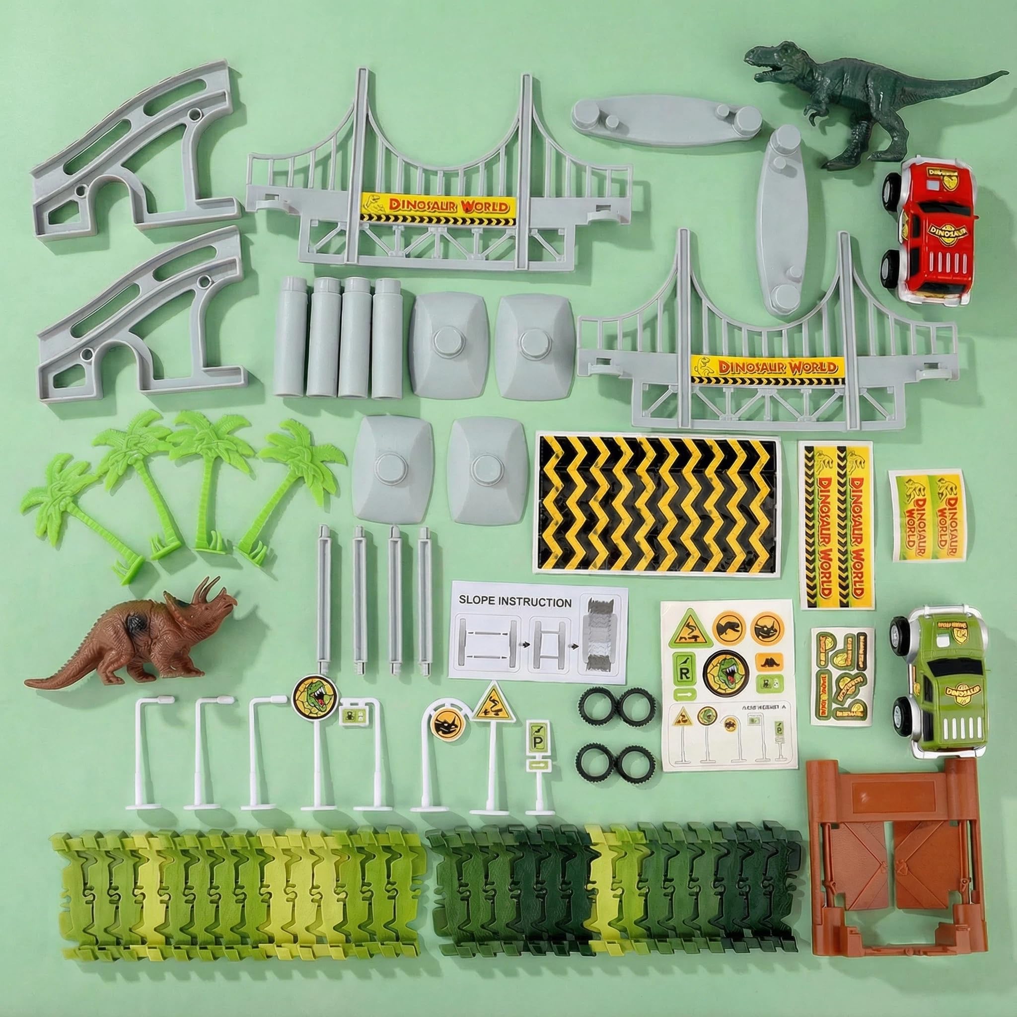AUUGUU Indoor or outdoor play options support versatile dino storytelling.