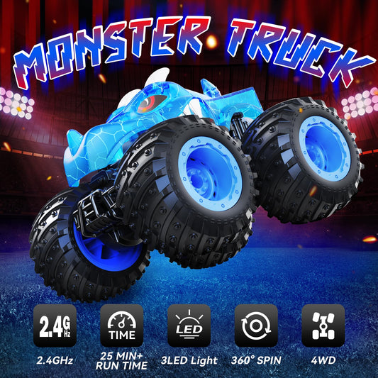 AUUGUU monster truck conquers all-terrain surfaces with sturdy tires