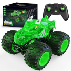 AUUGUU remote control car with rocket-like light spray for exciting nighttime play.