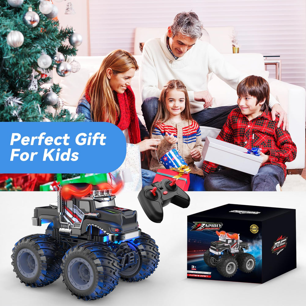 AUUGUU remote control monster truck packaging ready for gifting.