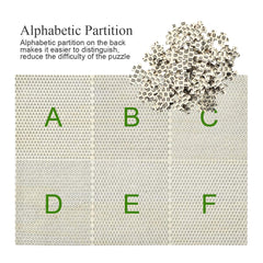 AUUXVA back-side English letters help segment pieces into blocks