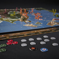 Avalon Hill Axis 1941 game in play captures dynamic head-to-head battles.