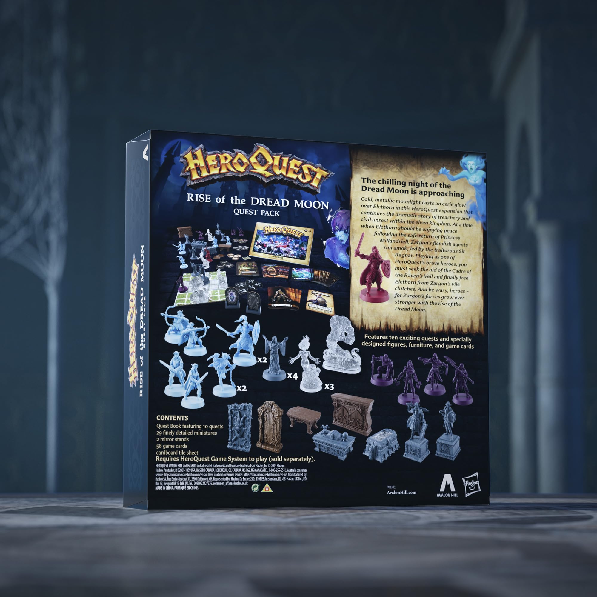 Avalon Hill Dread Moon miniature set for epic tabletop battles.