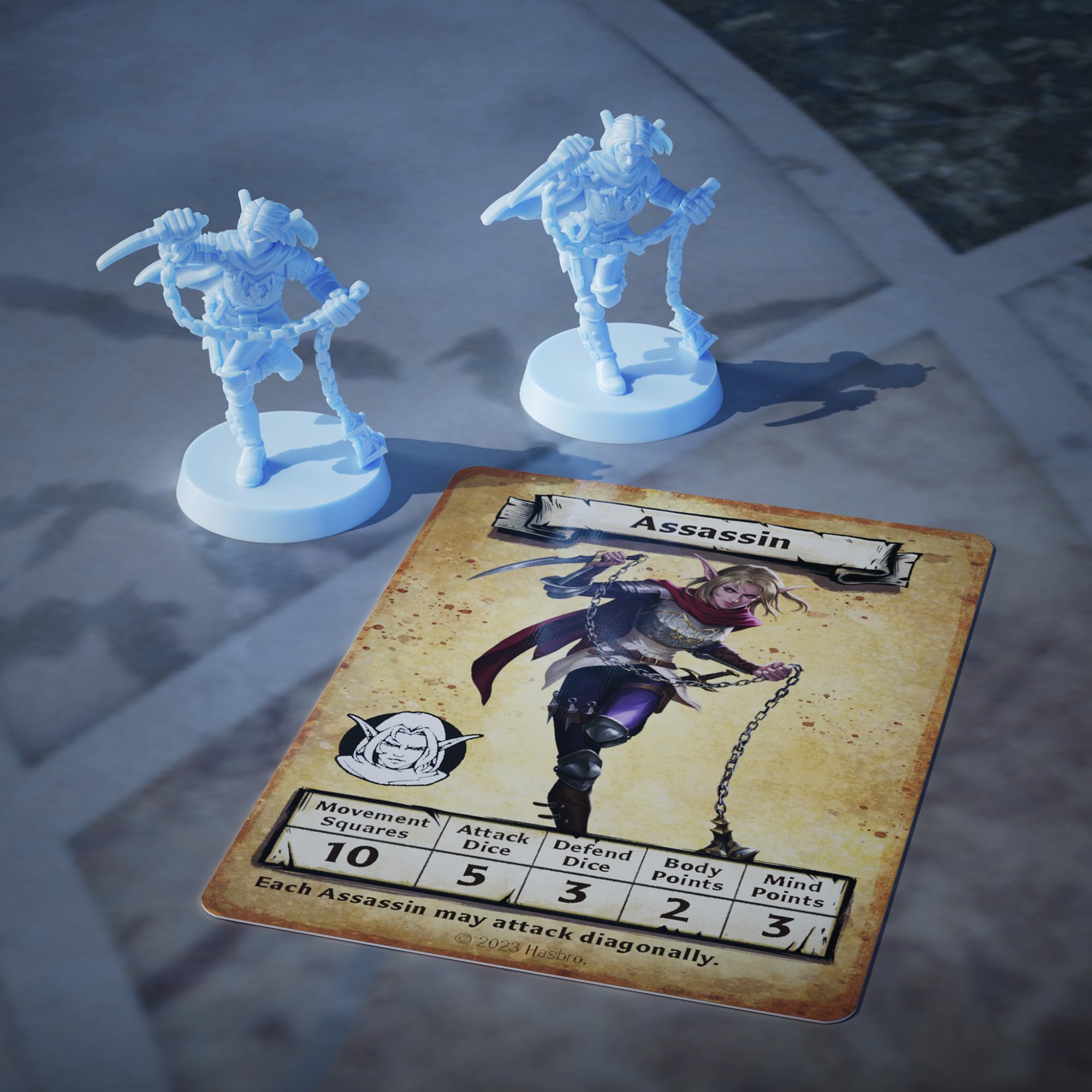 Avalon Hill Dread Wraith miniature for eerie ambush scenes.