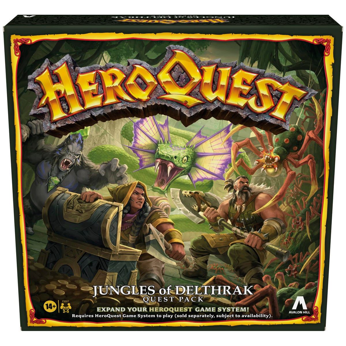 Avalon Hill HeroQuest Jungles Delthrak giant ape miniature for immersive battles.