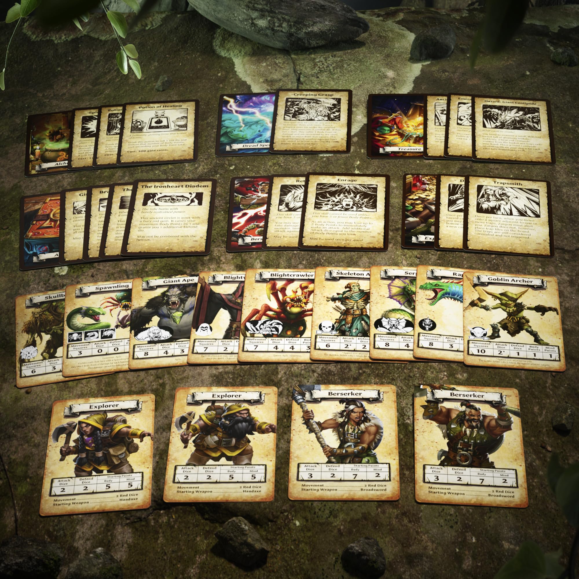 Avalon Hill HeroQuest Jungles Delthrak goblin warlock miniature enhances dungeon traps.