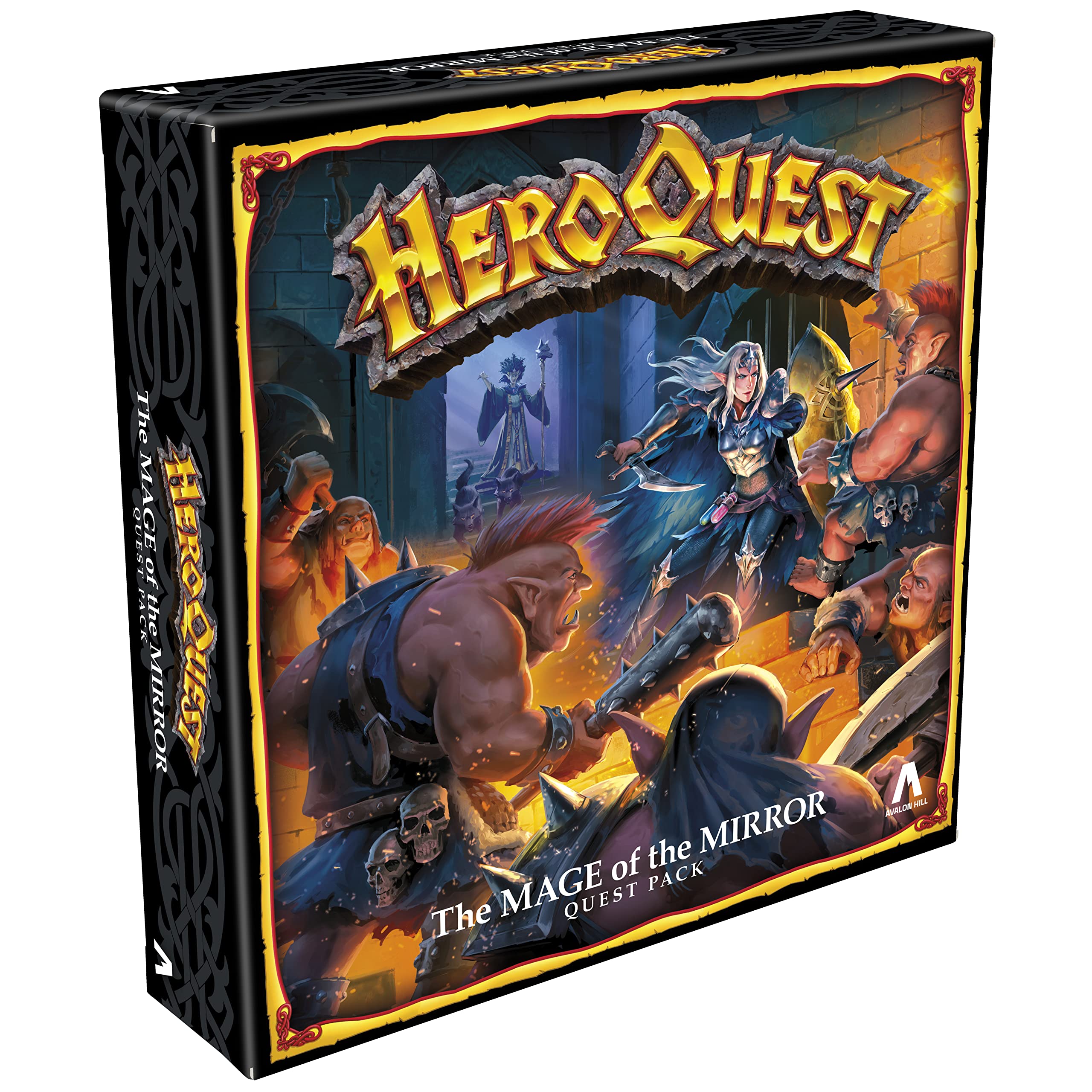 Avalon Hill HeroQuest Mage Mirror Quest Pack artwork enhances game night immersion