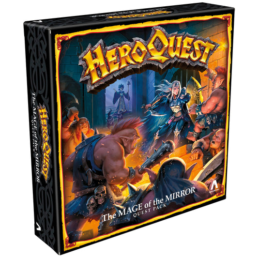 Avalon Hill HeroQuest Mage Mirror Quest Pack artwork enhances game night immersion