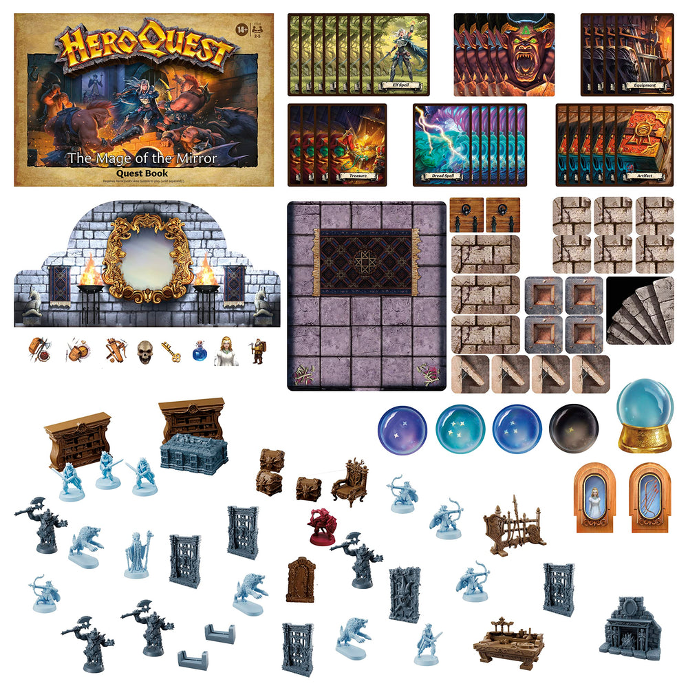 Avalon Hill HeroQuest quest book highlights the 10 adventures in this expansion