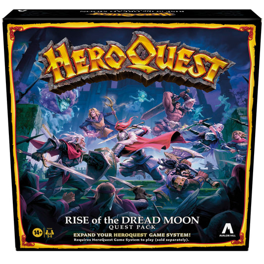 Avalon Hill Rise of Dread Moon quest pack cover for immersive gameplay.