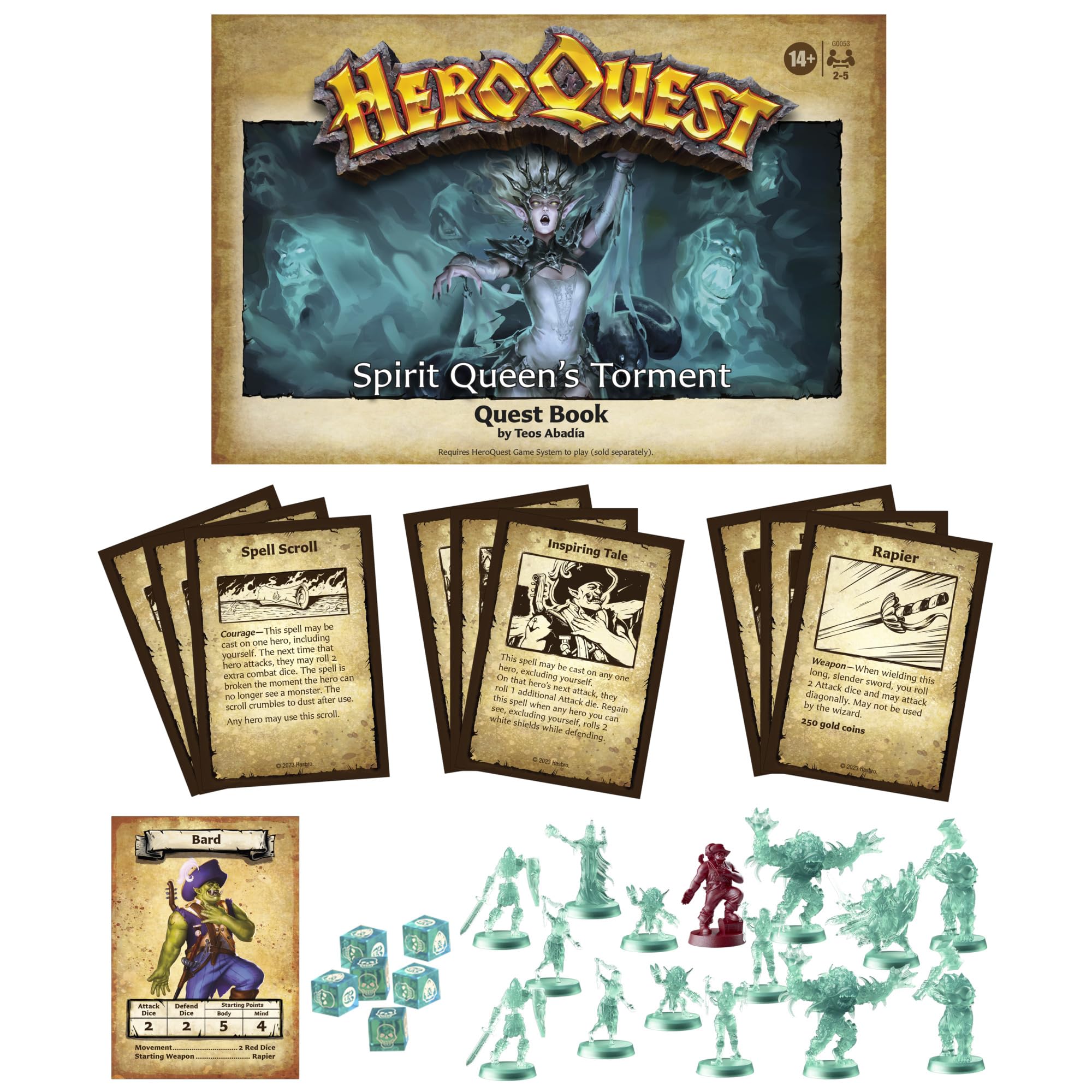 Avalon Hill Spirit Queen's Torment Spirit Queen miniature ideal for challenging encounters.
