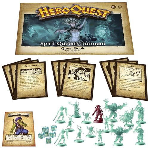Avalon Hill Spirit Queen's Torment Wyvern Keep art sets mood and setting.