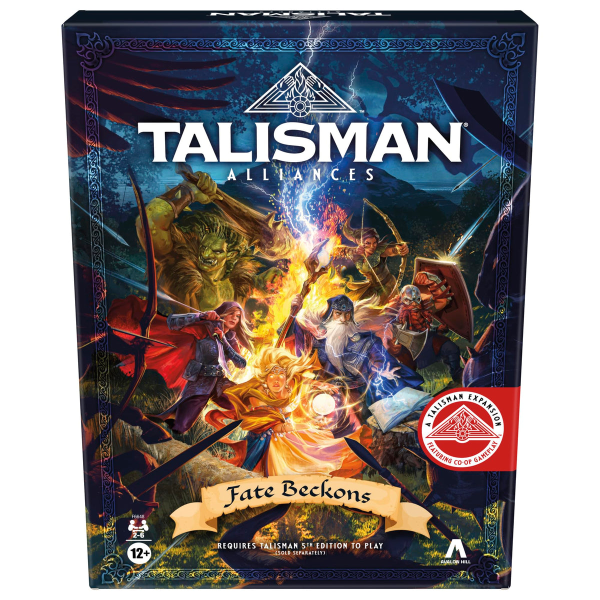 Avalon Hill Talisman Alliances box art invites groups to begin an immersive fantasy quest.