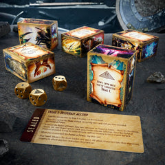 Avalon Hill Talisman Alliances mysterious-figures reveal unopened envelopes hinting at new allies.