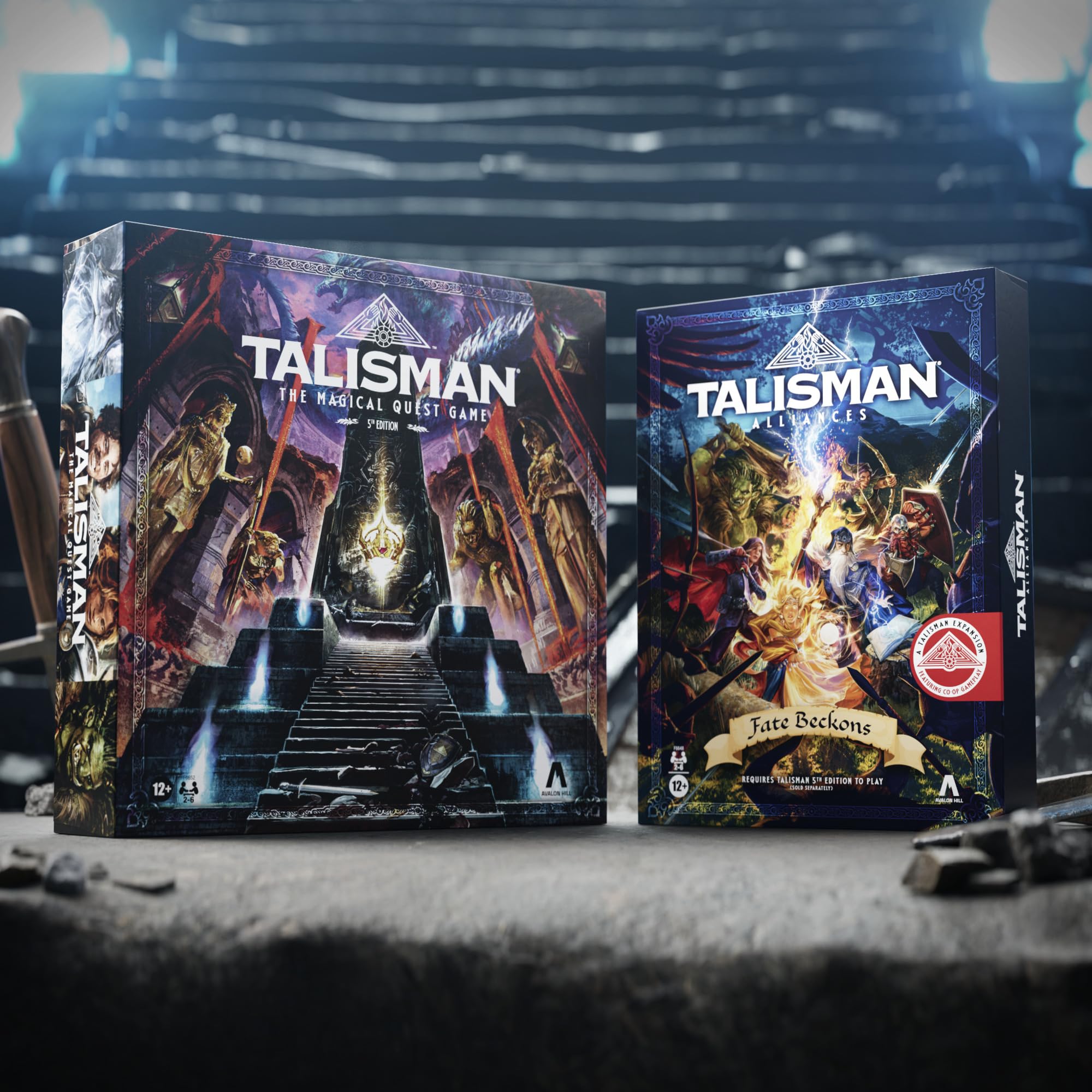 Avalon Hill Talisman Alliances starting-cards preview early strategy options for new players.